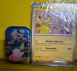 Pokemon TCG: Mega Evolution Ascended Heroes Mini Tin: & Pikachu Oversized promo - Image 1