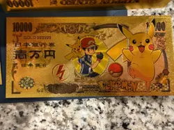 Pokemon 24kt Gold Foil Collectible Set Pikachu Ash Charizard w Cert | 0323 - Image 3
