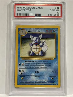 🔥 PSA 10 GEM MINT 🔥 1999 POKEMON GAME #42 WARTORTLE - Image 1