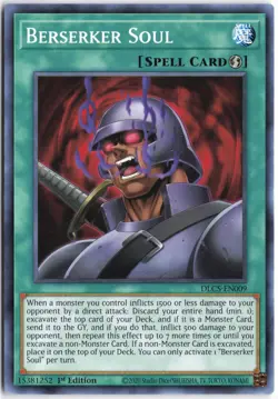 Yugioh - Berserker Soul DLCS-EN009 1st Edition - Dragons of Legend: The Complete - Image 1