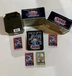VTG Konami Yu-Gi-Oh! Joey Wheeler Collector Tin + 2 Others + 4 Lot Sealed Cards - Image 2