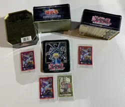 VTG Konami Yu-Gi-Oh! Joey Wheeler Collector Tin + 2 Others + 4 Lot Sealed Cards - Image 3