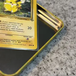 1st Edition Pikachu | 60/64 Jungle Set WOTC | Vintage Pokemon TCG Card LP FIRE!! - Image 3