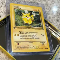 1st Edition Pikachu | 60/64 Jungle Set WOTC | Vintage Pokemon TCG Card LP FIRE!! - Image 5