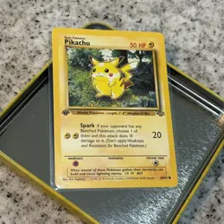 1st Edition Pikachu 60/64 | WOTC Vintage Pokemon TCG Card | Jungle Set LP 💎💎💎 - Image 2