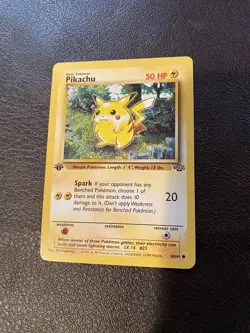 1st Edition Pikachu Pokemon Card 60/64 Jungle Set 1999 NM/Mint - Clean!! - Image 1