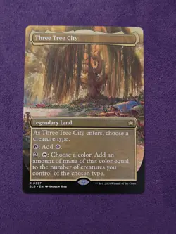 MTG Three Tree City #338 Borderless Bloomburrow Card - Image 1