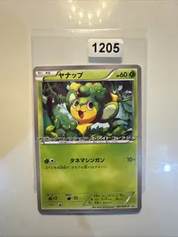 Pokemon card - Pansage - Black & White Black Star Promo 001/BW-P - Jpn - LP+ - Image 1