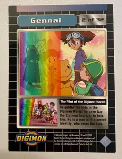 Digimon - Upper Deck Collectibles - 7 card LOT LP/MP (Zudomon #23 of 32 Holo) - Image 3