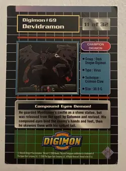 Digimon - Upper Deck Collectibles - 7 card LOT LP/MP (Zudomon #23 of 32 Holo) - Image 5