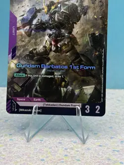 Gundam Card Game Gundam Barbatos 1st Form GD02-054 LR - Image 5