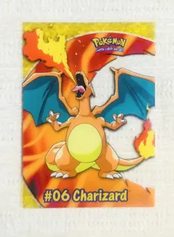Topps Pokemon 2000 Charizard #06 Clear Card PC3 TV Animation Edition Blue Label - Image 1