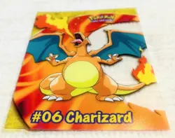 Topps Pokemon 2000 Charizard #06 Clear Card PC3 TV Animation Edition Blue Label - Image 2