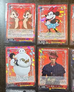 Disney 100 Weiss Schwarz Rainbow Holo 25 Card Lot - Mickey Mouse Elsa Rapunzel + - Image 3