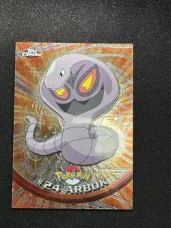 Topps Arbok #24 Pokemon Trading Card Game 1999 TV Series Vintage Holo Chrome - Image 1