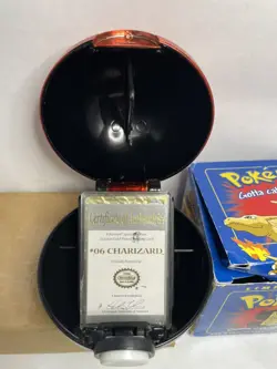Charizard Pokemon 23K Gold Plated Trading Card 1999 Burger King Pokeball COA - Image 2
