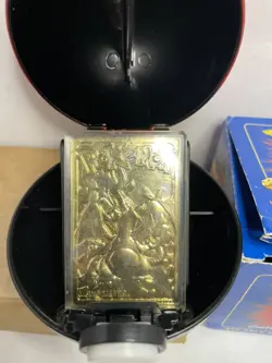 Charizard Pokemon 23K Gold Plated Trading Card 1999 Burger King Pokeball COA - Image 3