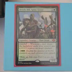 Magic: The Gathering Bristly Bill, Spine Sower Foil Mythic Outlaws 157 Green - Image 1