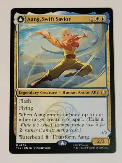 Aang, Swift Savior -Double-Sided- Avatar The Last Airbender Regular TLA mtg NM/M - Image 1
