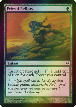 MTG Primal Bellow Foil ** Zendikar ** English - Image 1