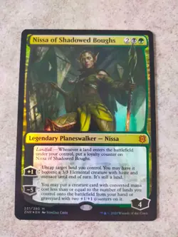 MTG Magic the Gathering - Nissa of Shadowed Boughs Foil - Zendikar Rising - Image 1