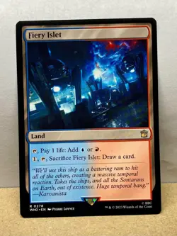 MTG | Fiery Islet 0278 | Universes Beyond: Doctor Who | Near Mint Rare Regular - Image 1