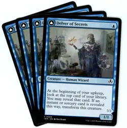 x4 Delver of Secrets - Innistrad Remastered - MTG - NM/M - Image 1