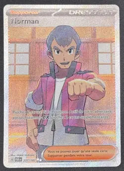 CARTE POKEMON NORMAN 237/182 🇫🇷 FR 🇫🇷 FAILLE PARADOXE - Image 1