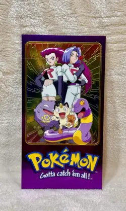 2000 Pokemon Topps Chrome TV Animation Edition Box Topper 3/5 Team Rocket Jumbo - Image 1