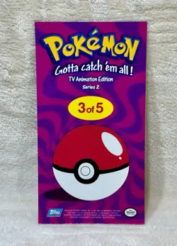 2000 Pokemon Topps Chrome TV Animation Edition Box Topper 3/5 Team Rocket Jumbo - Image 3