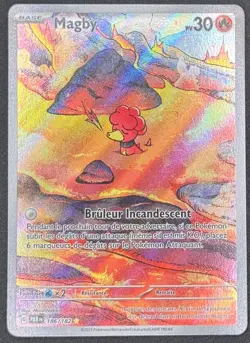 CARTE POKEMON MAGBY 186/182 🇫🇷 FR 🇫🇷 FAILLE PARADOXE - Image 1