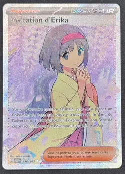 CARTE POKEMON TRANSFERT D'ERIKA 196/165 🇫🇷 FR 🇫🇷 MEW 151 - Image 1