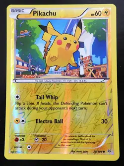 POKEMON PIKACHU 20/108 REVERSE HOLO ROARING SKIES 2015 POKEMON LP - Image 1