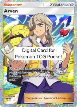 Pokemon TCG Pocket - Paldean Wonders - Arven Full Art 2 star (English) - Image 1