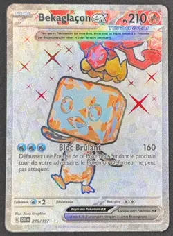 CARTE POKEMON BEKAGLACON EX 210/197 🇫🇷 FR 🇫🇷 FLAMMES OBSIDIENNES - Image 1