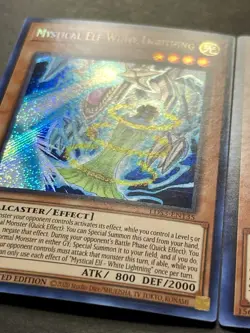 3x Mystical Elf White Lightning | Secret Rares | NM | Limited Edition | YuGiOh! - Image 3