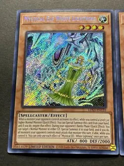 3x Mystical Elf White Lightning | Secret Rares | NM | Limited Edition | YuGiOh! - Image 4