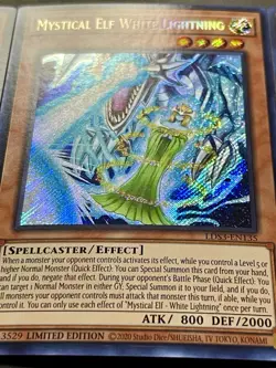 3x Mystical Elf White Lightning | Secret Rares | NM | Limited Edition | YuGiOh! - Image 5