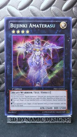 | Yugioh Bujinki Amaterasu PRIO-EN052 1st Secret Rare Primal Origin NM- 🔥 | - Image 1