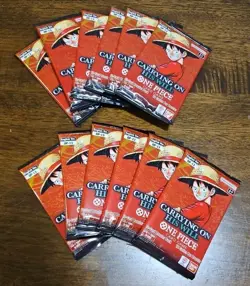 One Piece Carrying On His Will OP-13 Lot Of 12 Sealed Booster Packs English - Image 1