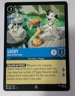 Disney Lorcana TCG - Archazia's Island: Lucky (160/204) - Rare - Near Mint - Image 1