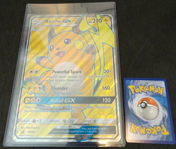 JUMBO Full Art Holo Foil Raichu GX # SM90 Pokemon Trading Cards SHIPPED IN BOX! - Image 1