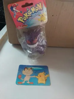 POKEMON GENGAR BRAND NEW VINTAGE SQUEEZIE & 3D CARD - Image 1