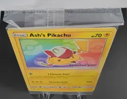 Pokemon Card ASH'S PIKACHU SM108 Rare Black Star Promo - SEALED! - Image 4