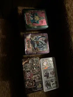 Yu-Gi-Oh tins (empty). Set Of 4! Vintage Lot! METAL TRADING CARD BOXES READ - Image 2
