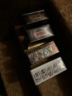 Yu-Gi-Oh tins (empty). Set Of 4! Vintage Lot! METAL TRADING CARD BOXES READ - Image 5