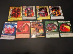Bakugan Pyrus Helios Arcade Ability And Gate Cards Set Japan - Image 1