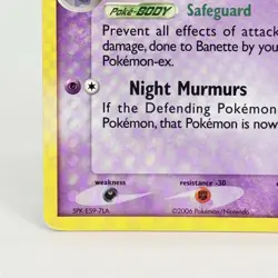 Pokemon TCG Banette EX Crystal Guardians 1/100 Holo Rare Vintage Card LP - Image 5