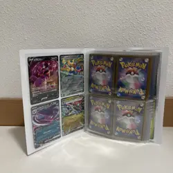 Binder Pokemon Card Collection Mixed Holos Rares Uncommons ENG JP KR 100+ - Image 1