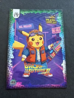 Back To The Future II (Pikachu) #146 - Holo - Electric Pikachu Cosplay Pokemon - Image 1
